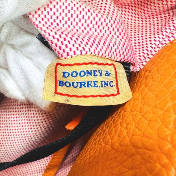 Vintage Dooney & Bourke Janine Pebbled Leather Satchel Bag 11.5” x 8.5” x 4.25” - Picture 6 of 15